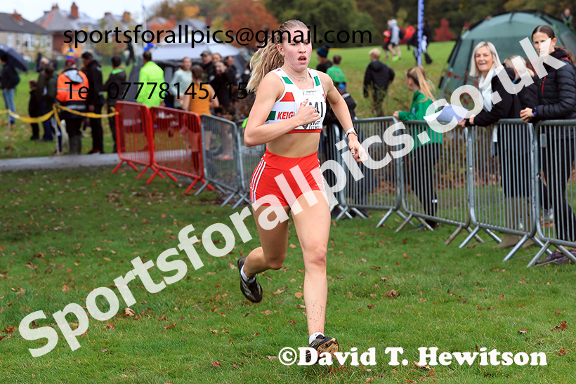 Womens under-17s, 2024 Northern Cross Country Relays, Graves Park, Sheffield.   Photo: David T. Hewitson/Sports for All Pics
